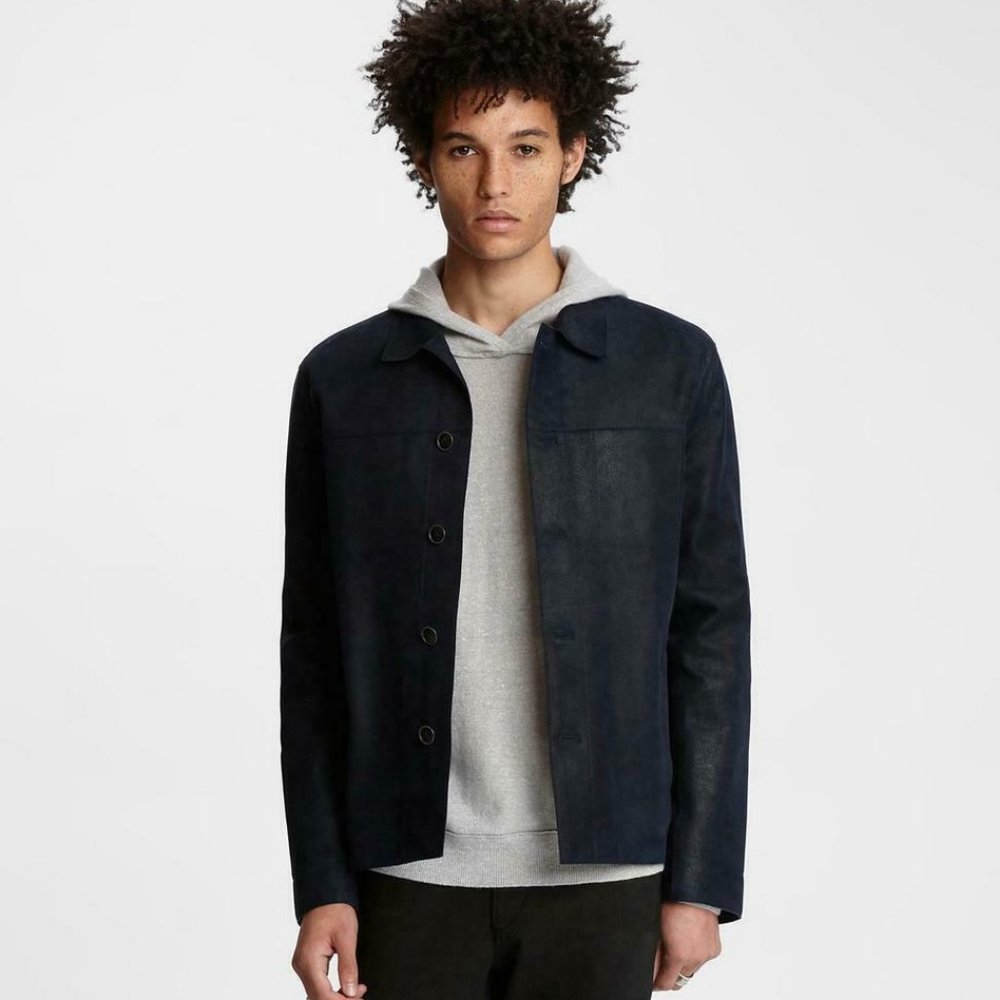 John varvatos suede leather jacket